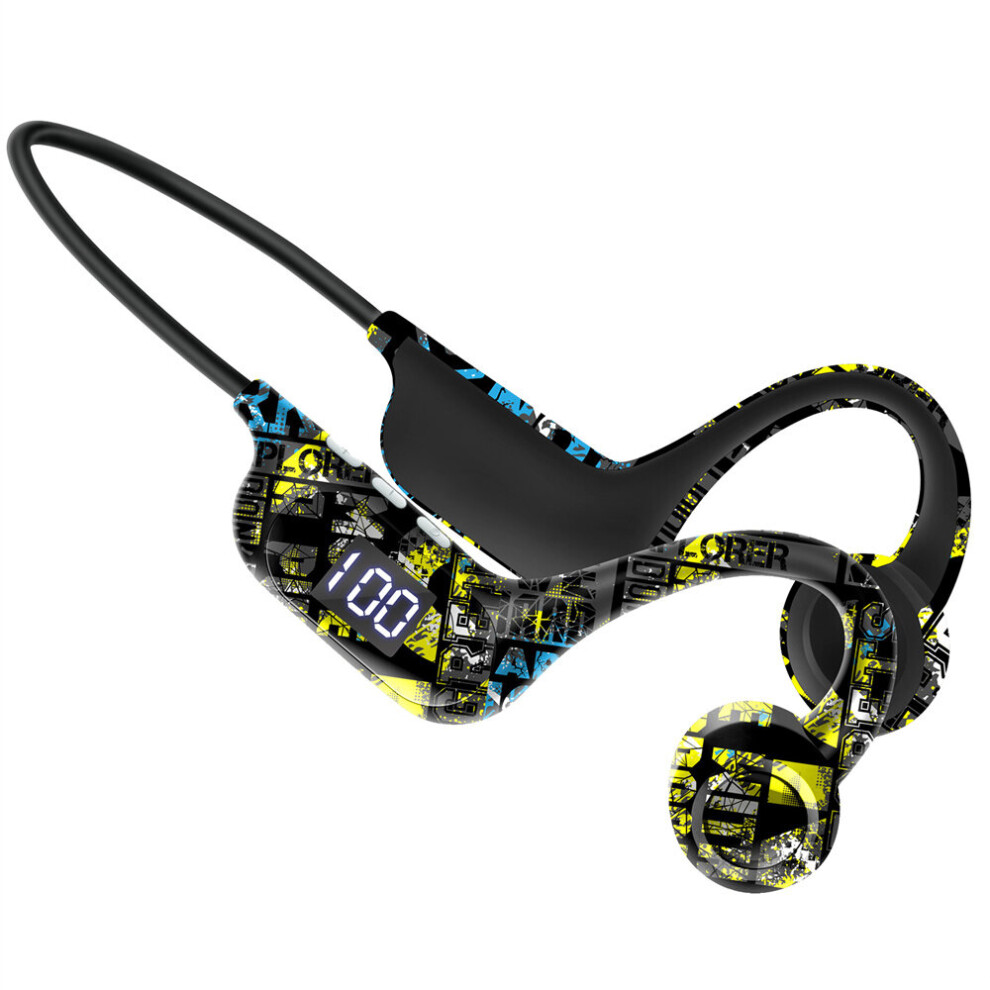 (a-03) Bone Conduction Earphones AKZ-G3 Bluetooth HIFI Stereo Sound Ear-hook Wireless Headset With LED Digital Sport Earbud TF Card-image-OPC-PBYQJ92-NEW