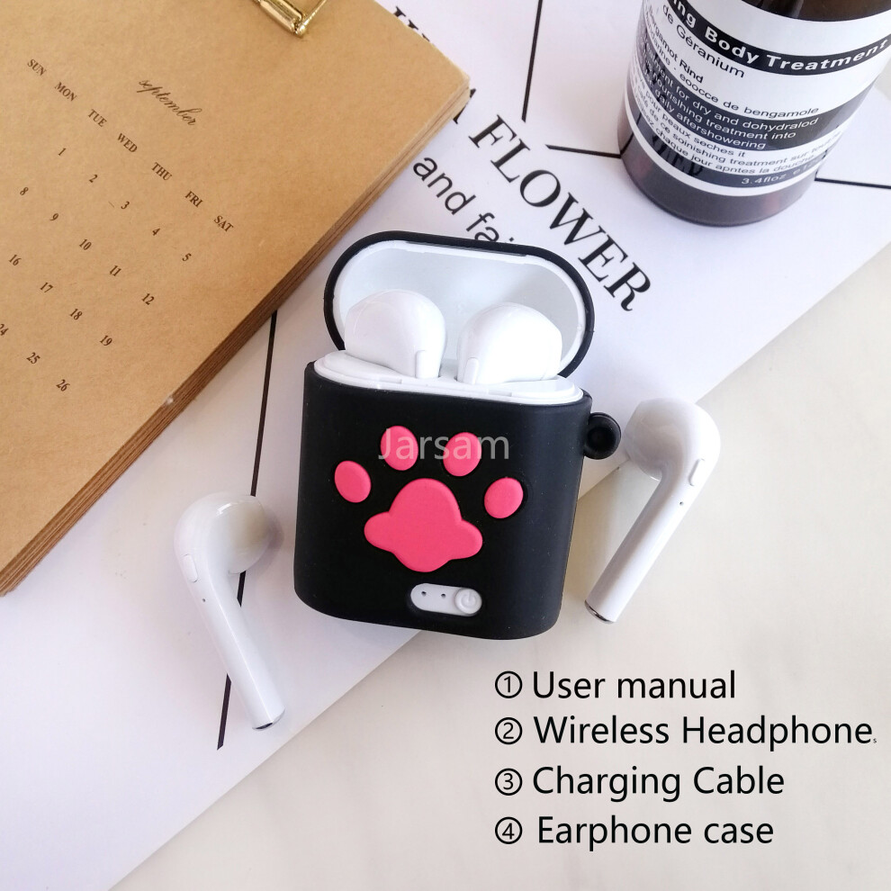 (A-Blackpaws) Tws Wireless Headphones Bluetooth Earphones Bass Headsets Sport Waterproof Earbuds In-Ear Headphones 4851205039243