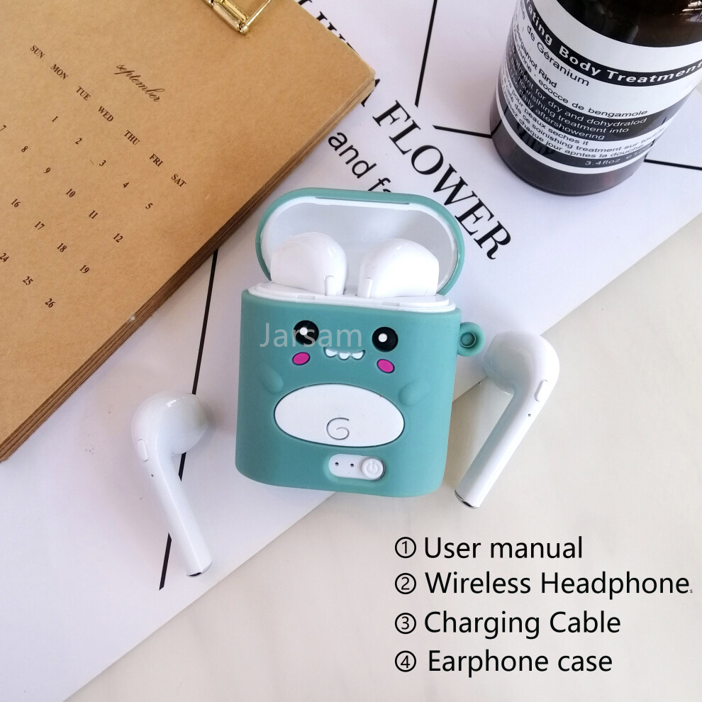 (A-Dinosaur) Tws Wireless Headphones Bluetooth Earphones Bass Headsets Sport Waterproof Earbuds In-Ear Headphones 4851205039250