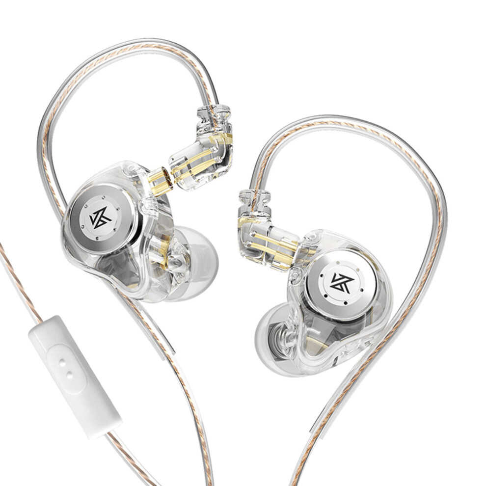 Dechoicelife (A-With Mic) Kz-Edx Pro Hifi Bass Earphones Sport Running 3.5Mm Wired In Ear Headphones Stereo Noise Cancelling Headset Earbuds With Mic