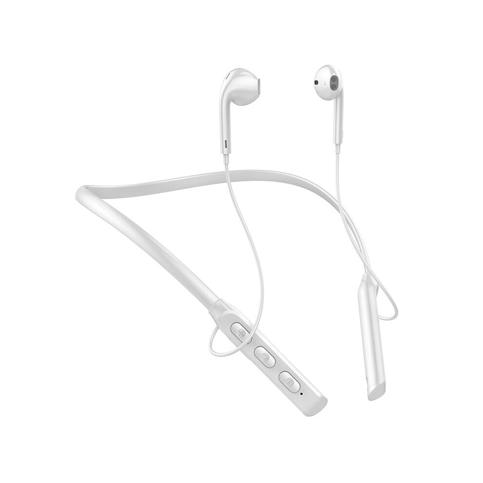 (A-) Neckband Earphone Bluetooth 5.2 Magnetic Adsorption Wireless Headphone Hanging Neck In-Ear Hifi Music Game Sports Earbud White 4851205046111