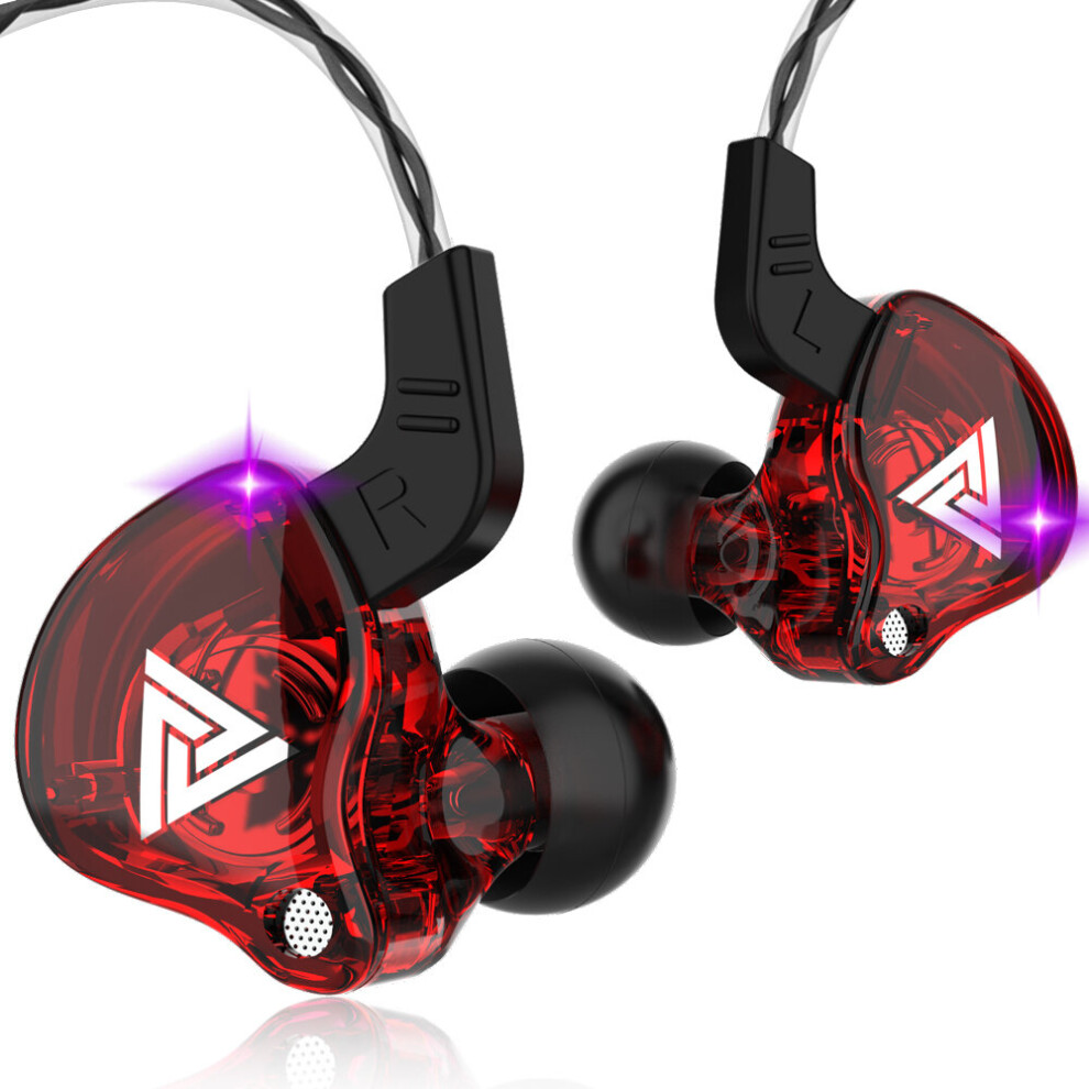 (A-) Olaf Ak6 3.5Mm Earphones Wi Headphones With Mic Copper Driver Hifi In Ear Sport Headset Gamer Noise Cancelling Earbuds Run Red 4851204957623