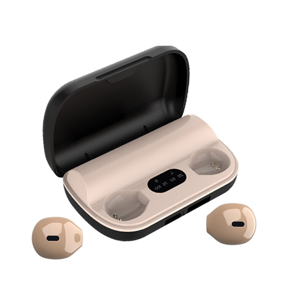 (a-X6DS-Ivory) Invisible Wireless Earbuds with Mic Bluetooth 5.0 Tiny Earphone with Touch/Nano Size/Waterproof Mini Wireless Sleeping Earpiece-image-OPC-PBYQJZ9-NEW