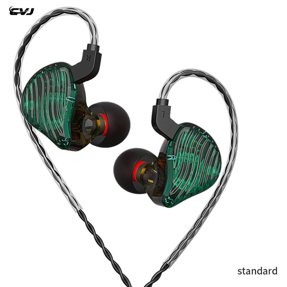(A- Standard) Cvj Cse Hybird Driver 1Dd+1Ba Wired Earbuds Headphone Headset Iem For Music Games Sports Drummers Earphone Green 4851205021835