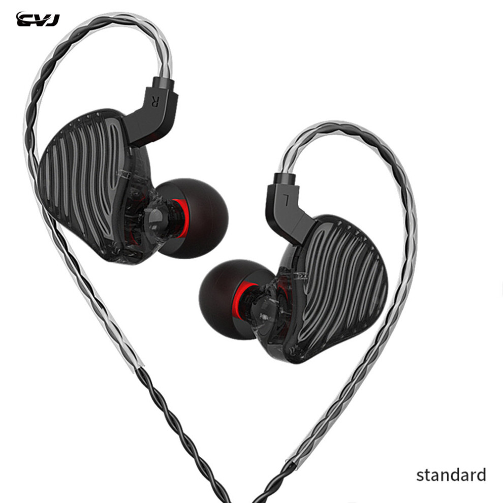 (A- Standard) Cvj Cse Hybird Driver 1Dd+1Ba Wired Earbuds Headphone Headset Iem For Music Games Sports Drummers Earphone Black 4851205021811