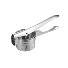 (a-Silver) Stainless Steel Manual Lemon Squeezer Vegetable Stuffing Dehydrator Potato Masher Ricer Fruit Press Juicer Kitchen Supplies