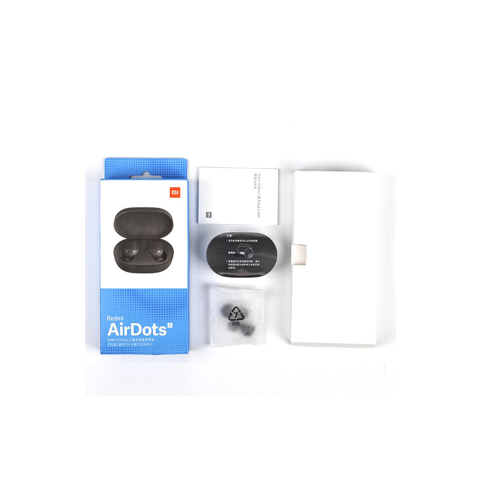 (A-Redmi Airdots S) Original Xiaomi Redmi Airdots 2 Earphone Tws Wireless Bluetooth Gaming Headset Ai Control Mi Earbuds For Dropshipping S 4851204941516