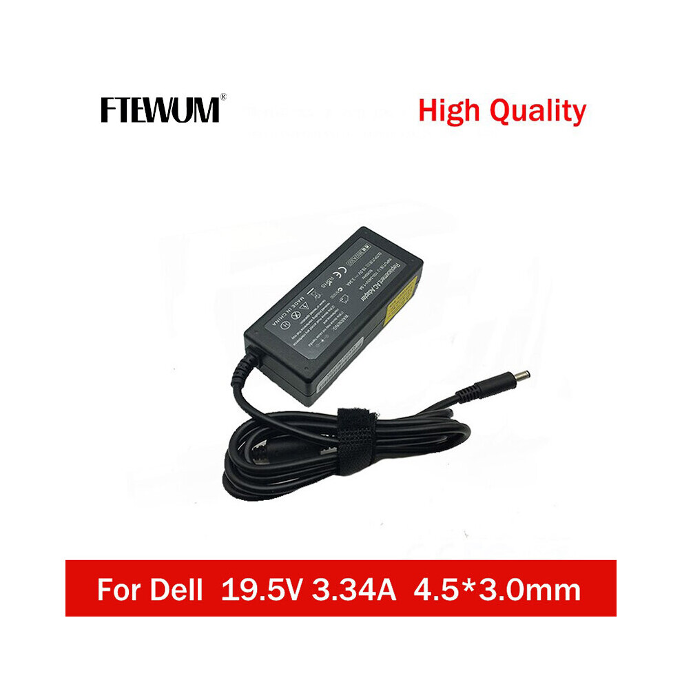 (A-) 19.5V 3.34A 4.5*3.0Mm 65W Laptop Adapter Ac Charger For Dell Inspiron 15 3551 3552 3558 5551 5552 5555 5558 5559 7568 P28e P57g 4855672978432