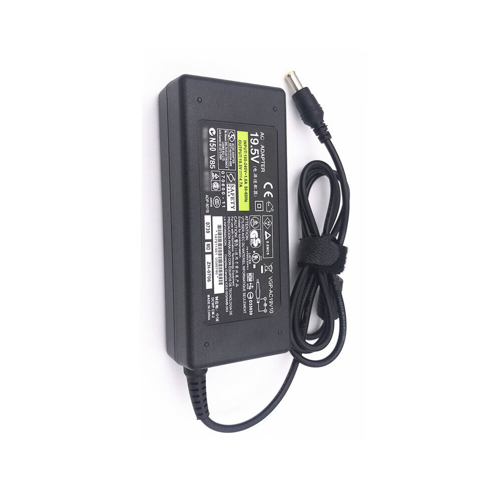 (A-) 19.5V 3.9A 6.5Mm*4.4Mm Ac Adapter For Sony Sve14125cxb Vgp-Ac19v38 Power Adapter Charger White 4855672927645