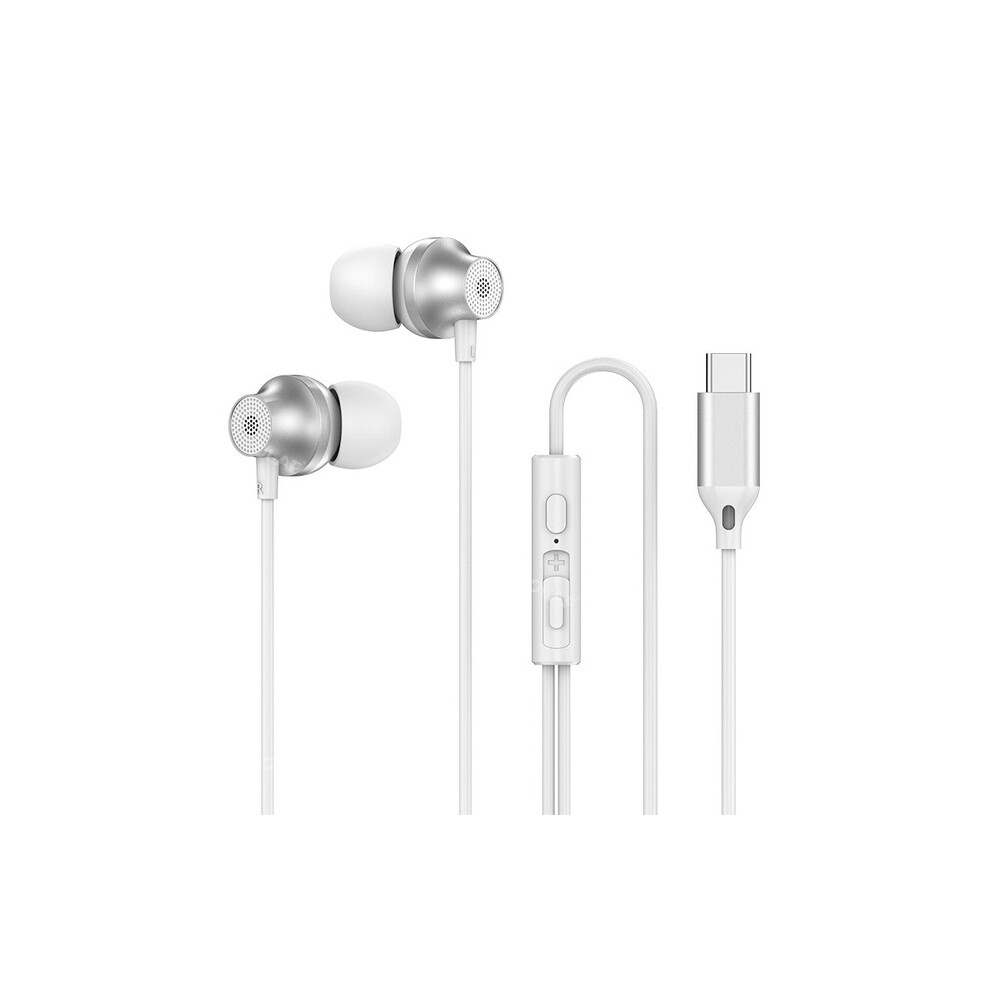 (A- Type C) Olaf Wired Earphones Type C/3.5Mm In-Ear Headphone With Mic Handsfree Earbuds Sport Running Headset For Huawei Xiaomi Universal White 4851204982977