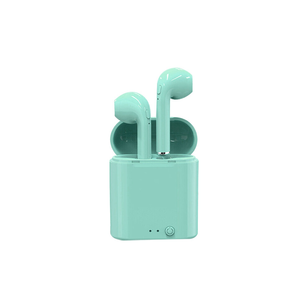 (A-I7s Min ) I7s Mini Tws Bluetooth Earphone Wireless Headphones Earbuds Blutooth Handfree Headsets With Charging Box For Xiaomi Huawei Phone Green 4851204884370