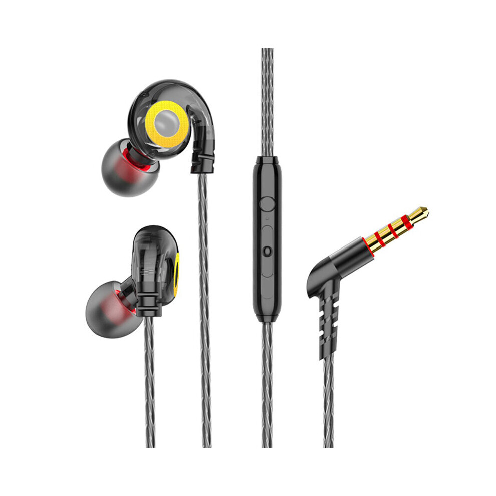 (A-) Disour Bass Earphones Wired Headset Gamer For Iphone Samsung In Ear Stereo 3.5Mm Noise Canceling Heavy Subwoofer Earbud With Mic Black 4853106764934