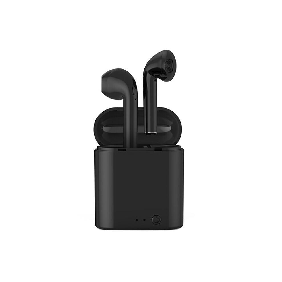 (A-I7s Mini ) I7s Mini Tws Bluetooth Earphone Wireless Headphones Earbuds Blutooth Handfree Headsets With Charging Box For Xiaomi Huawei Phone Black 4851204884394