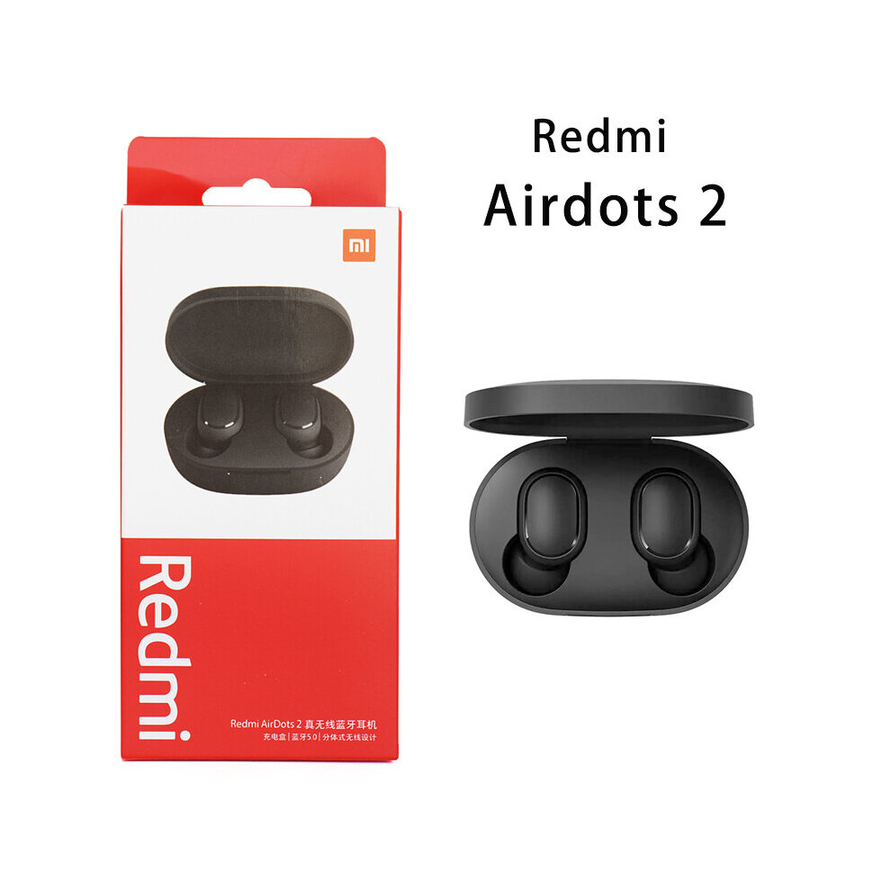(A-Airdots 2 No Gift) Xiaomi Redmi Airdots 2 Earbuds True Wireless Earphone Bluetooth 5.0 Headset With Mic Charging Earphone In-Ear Stereo Bass 4851204946184