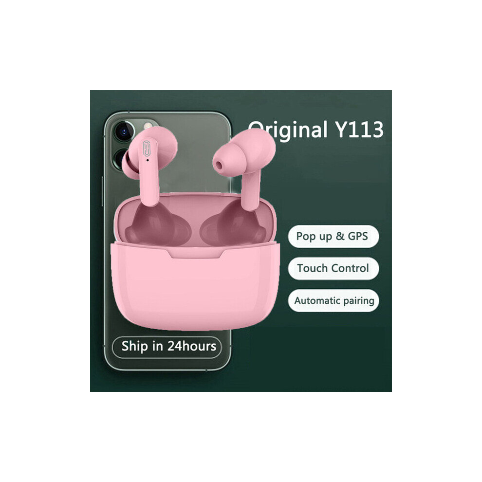 (A-) Tws True Wireless Bluetooth Headset 200Mah Stereo Bass With Mic Sport Earphone Bluetooth Wireless Earphone Earbuds Pink 4851204999722