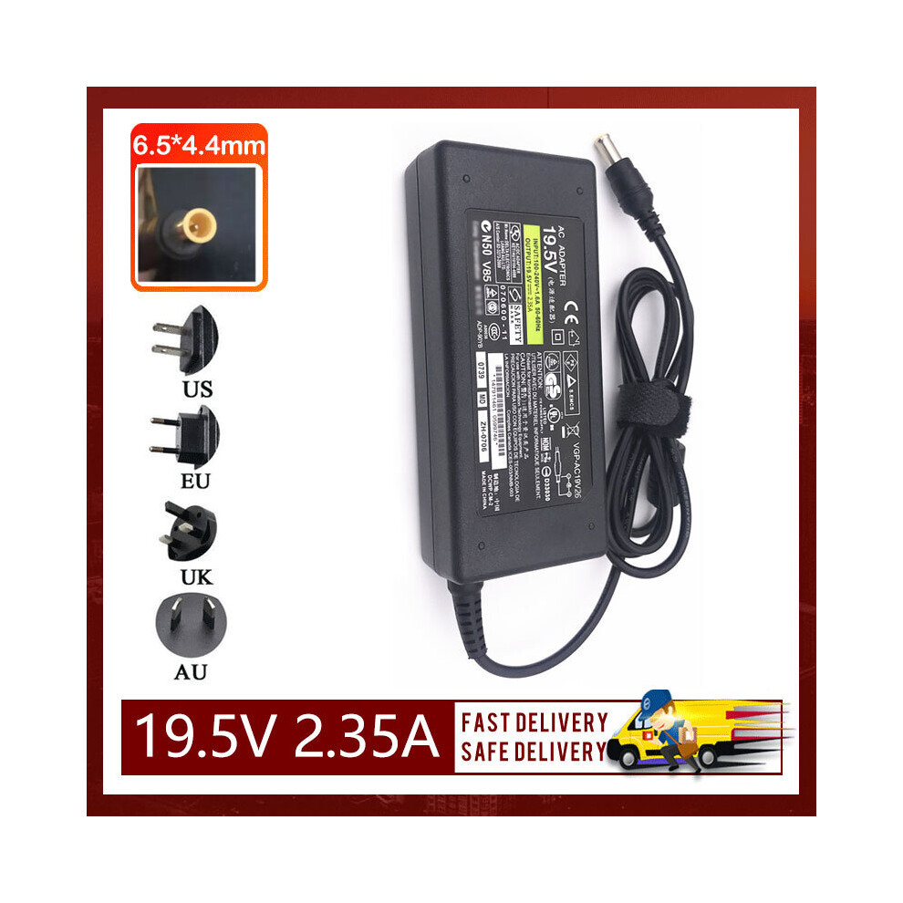 (A-) 19.5V 2.35A 6.5*4.4Mm 45W Adapter For Sony Acdp-045S02 Acdp-045S03 Power Supply 4855672927652