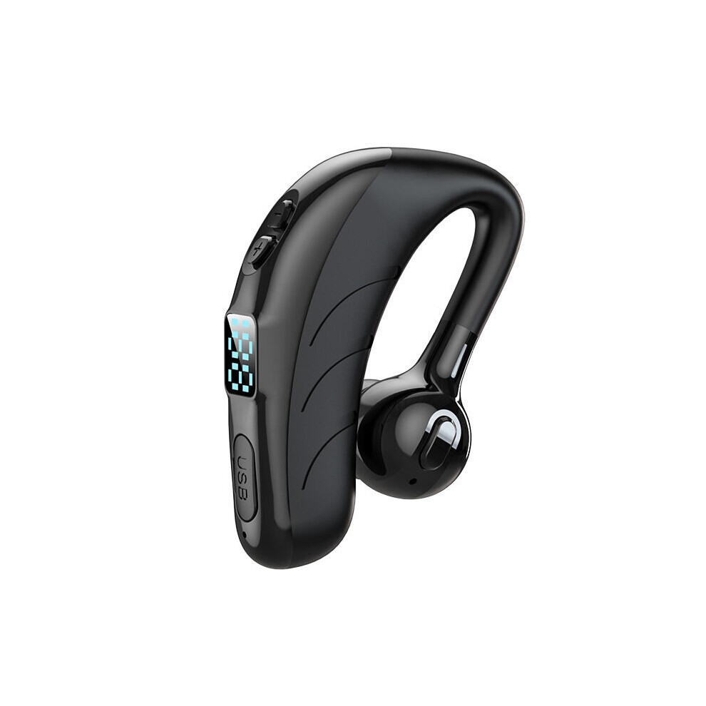 (A- Led Display) P13 Business Earphone Bluetooth 5.2 Wireless Headphone Hifi Stereo Ear-Hook Earbud Touch Handsfree Headset With Mic Long Standby Black 4851205056028