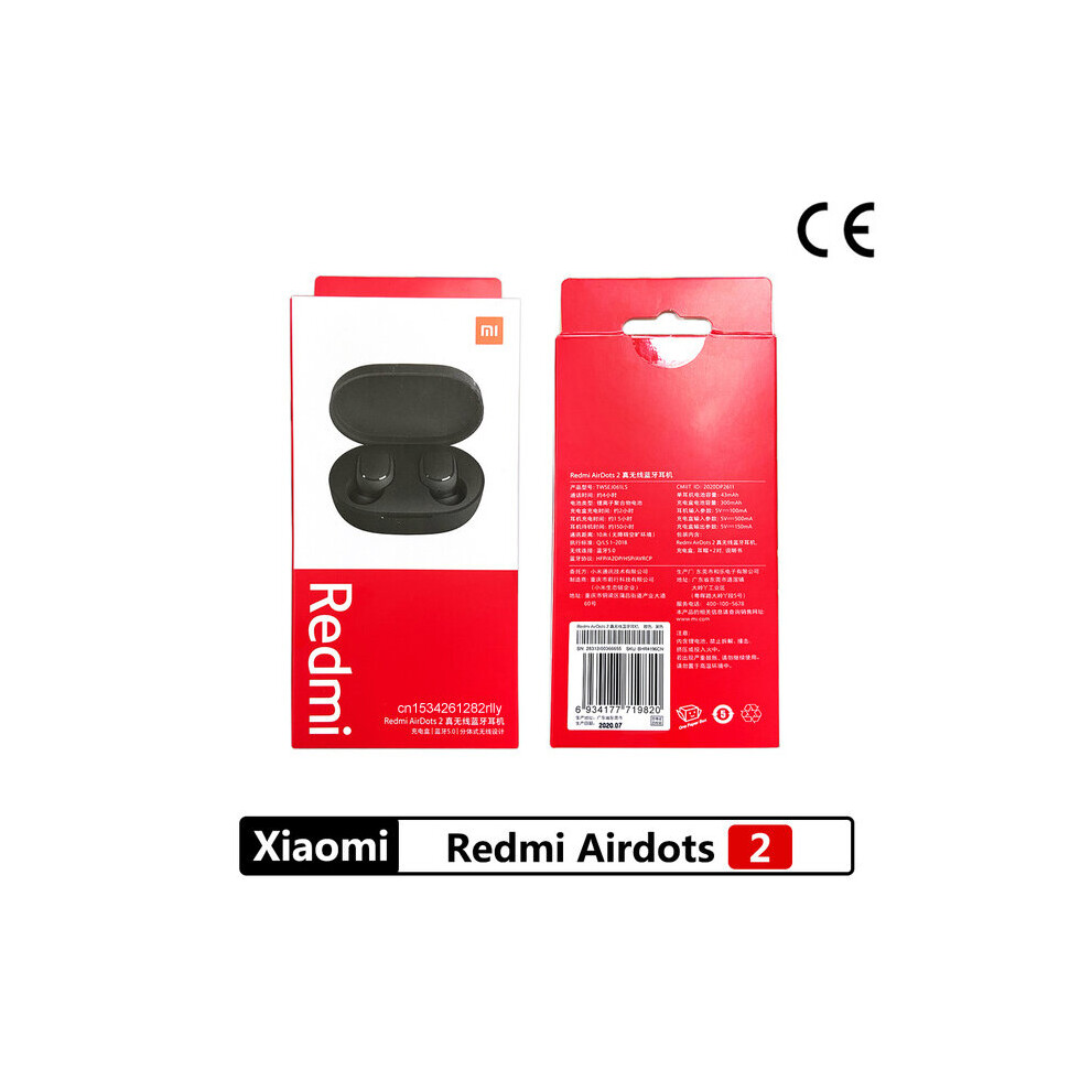 (A-Airdots2) Global Version Xiaomi Redmi Airdots 2 Tws Wireless Bluetooth 5.0 Earphone Mi True Wireless Earbuds Basic 2 Auto Link Twsej061ls 4851205036631