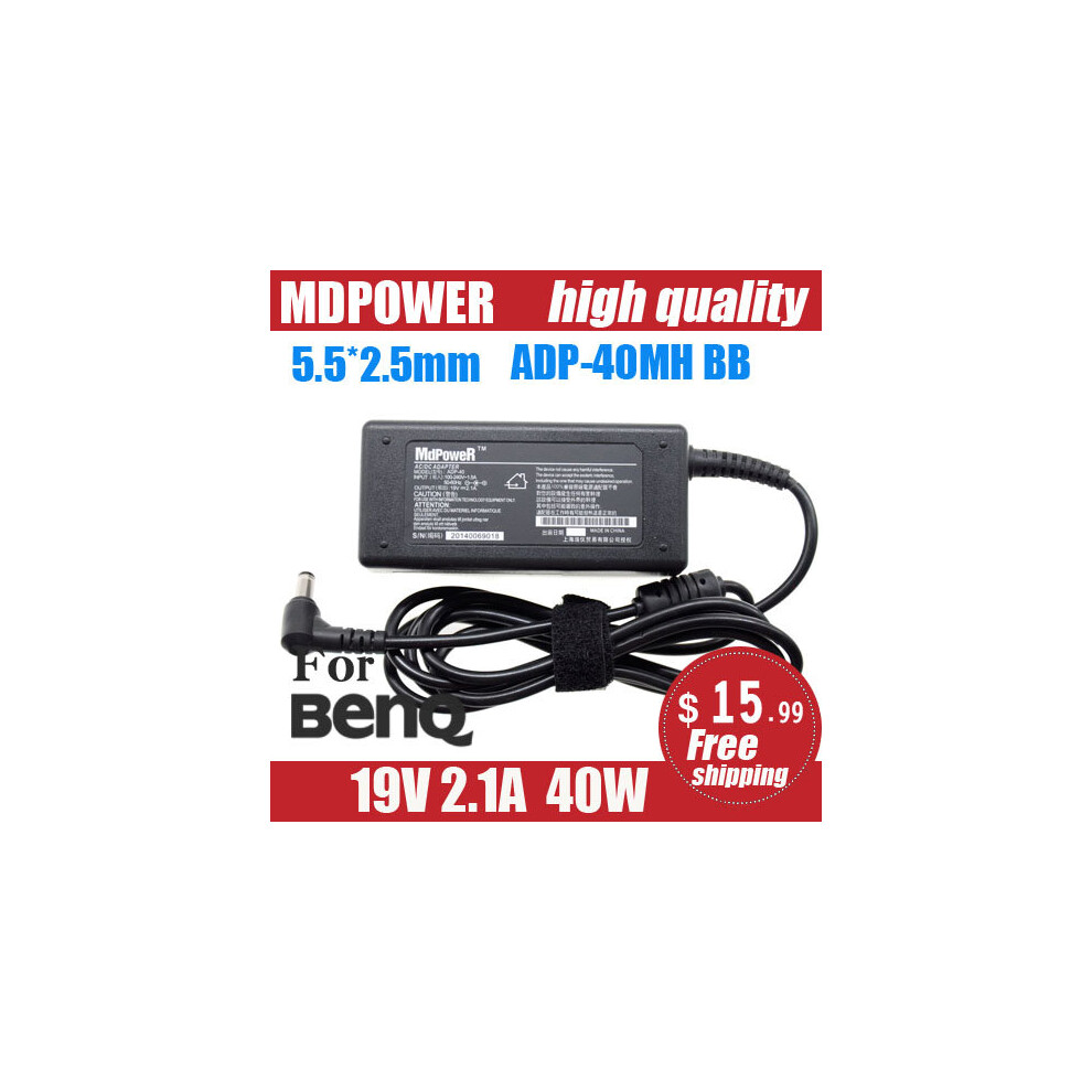 (A-) For Benq 19V 2.1A 40W 5.5*2.5Mm Laptop Ac Adapter Power Charger Adp-40Mh Bb V41 Dhu100 U10 U102 U103 U105 Tsinghua Tonfang 4855672983375