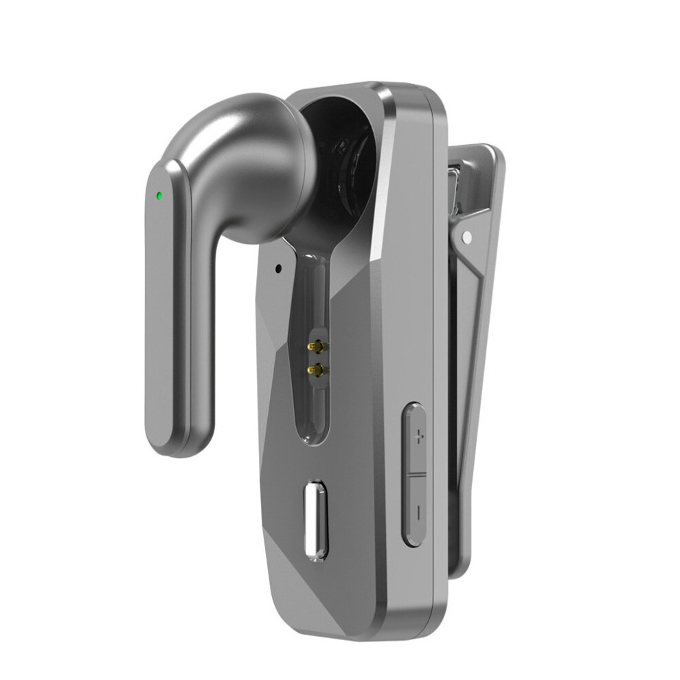 Photos - Headphones Collar Earphones for One Ear Bluetooth 5.1 Wireless Headset Business Earphone With Mic Sports Ear Hook Lotus Handsf(a-Grey)