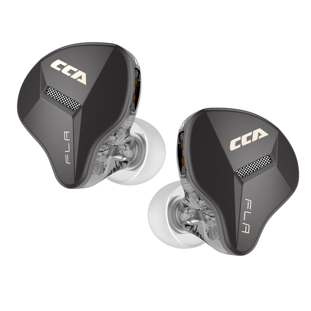 (A-With Mic) Cca Fla Metal Wired Headset In Ear Monitor Hifi Bass Earbuds Earphone Sport Game Music Dj Dynamic Headphones With Microphone 4851205053492