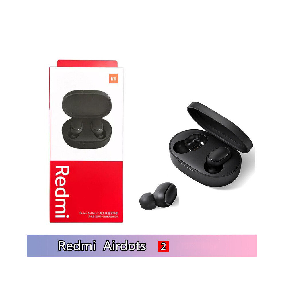 (A-Redmi Airdots 2) Xiaomi Redmi Airdots 2 Tws Wireless Bluetooth Headset Original Redmi Airdots S Mi True Wireless Earbuds In-Ear Stereo Subwoofer 4851205014943