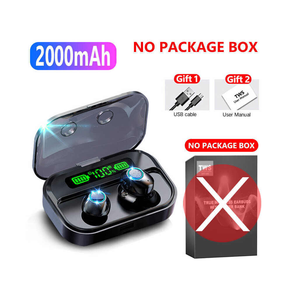 (A-2000Mah) Tws Wireless Bluetooth 5.1 Earphone 3000Mah Charging Box Headphone 9D Stereo Sports Waterproof Earbuds Headset With Microphone 4851204935881