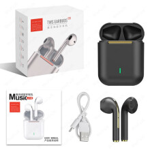 (a-Black) Original Air J18 TWS Pro Wireless Headphones Bluetooth Earphone Earpod Earbuds Gaming Headset for Xiaomi IPhone Apple Earphones
