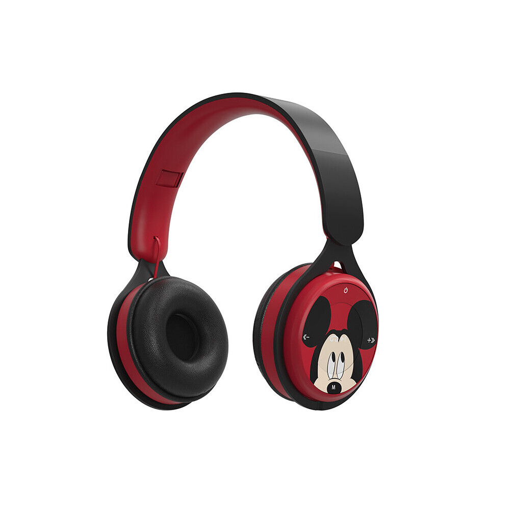 (A-Mickey) Marvel Iron Man Disney Mickey Wireless Headphones Blutooth Surround Sound Stereo Foldable Earphone Laptop Headset 4851204891514