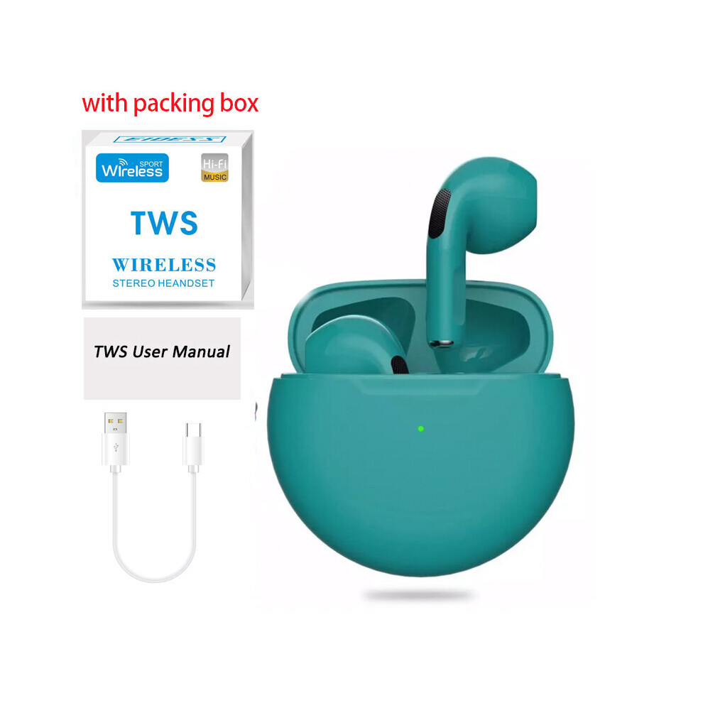 (A-With Box) Tws Wireless Earphones Tooth 5.0 Earphone Sports Earbuds Waterproof Earphones For Iphone Huawei Xiaomi Smartphone Blue 4851205009567