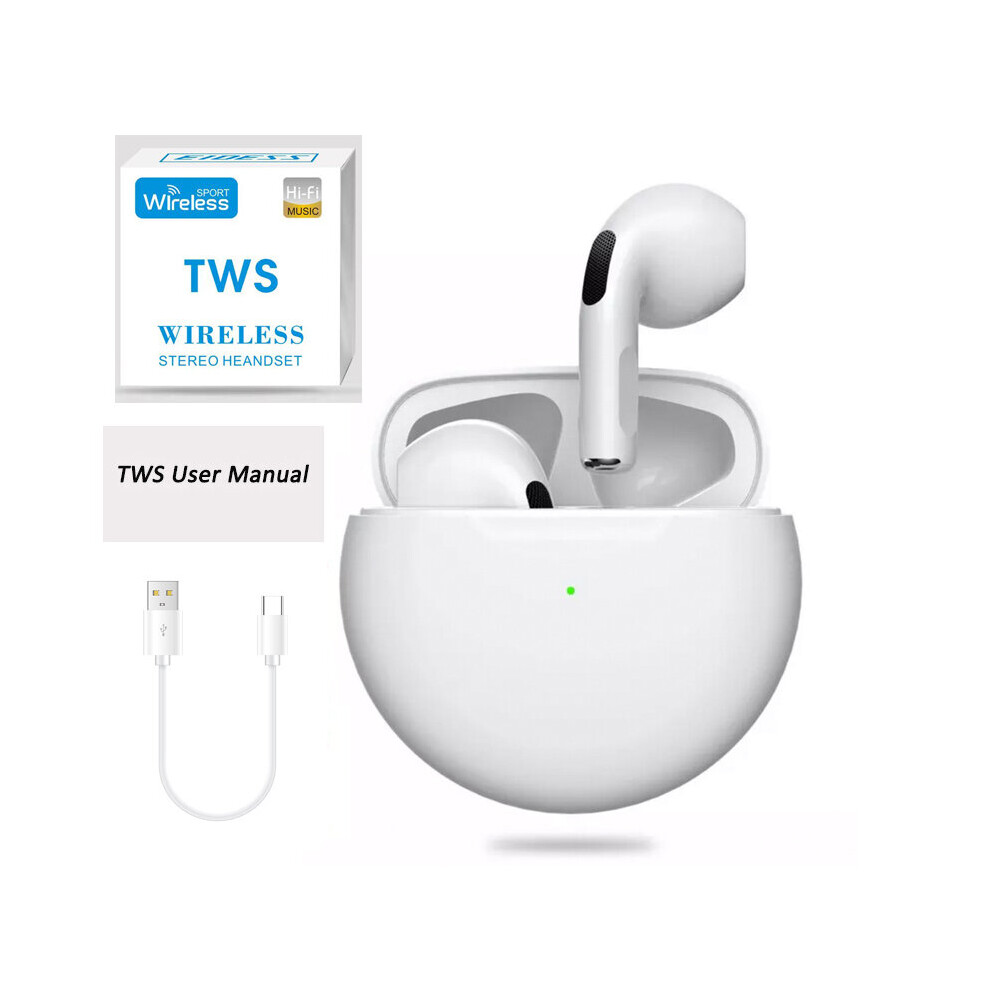 (A-With Box) Tws Wireless Earphones Bluetooth 5.0 Earphone Sports Earbuds Waterproof Earphones For Iphone Huawei Xiaomi Smartphone White 4851205009642