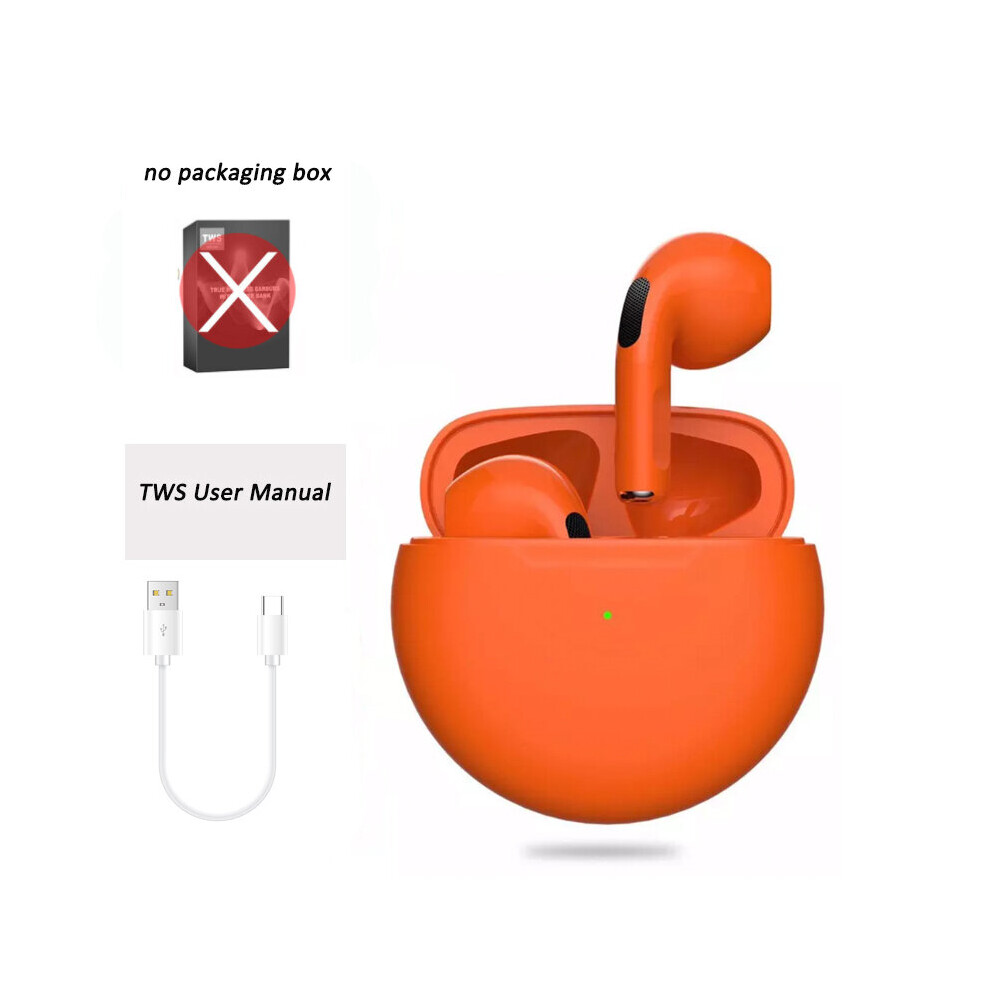 (A-) Tws Wireless Earphones Bluetooth 5.0 Earphone Sports Earbuds Waterproof Earphones For Iphone Huawei Xiaomi Smartphone Orange 4851205009574