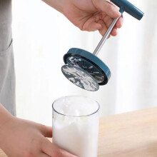 (a-Blue) Household Manual Professional Whipping Cream Dispenser Handheld Whisk
