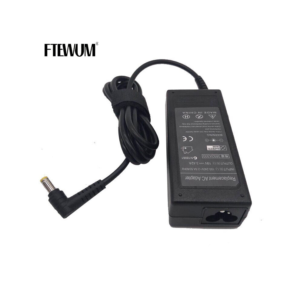(A-One Adapter) Ftewun Adapter 19V 3.42A 65W 5.5*1.7Mm Ac Dc Laptop Charger For Acer Aspire 1410 1680 3000 5315 5630 5735 5920 5535 5738 6920 4855672978357