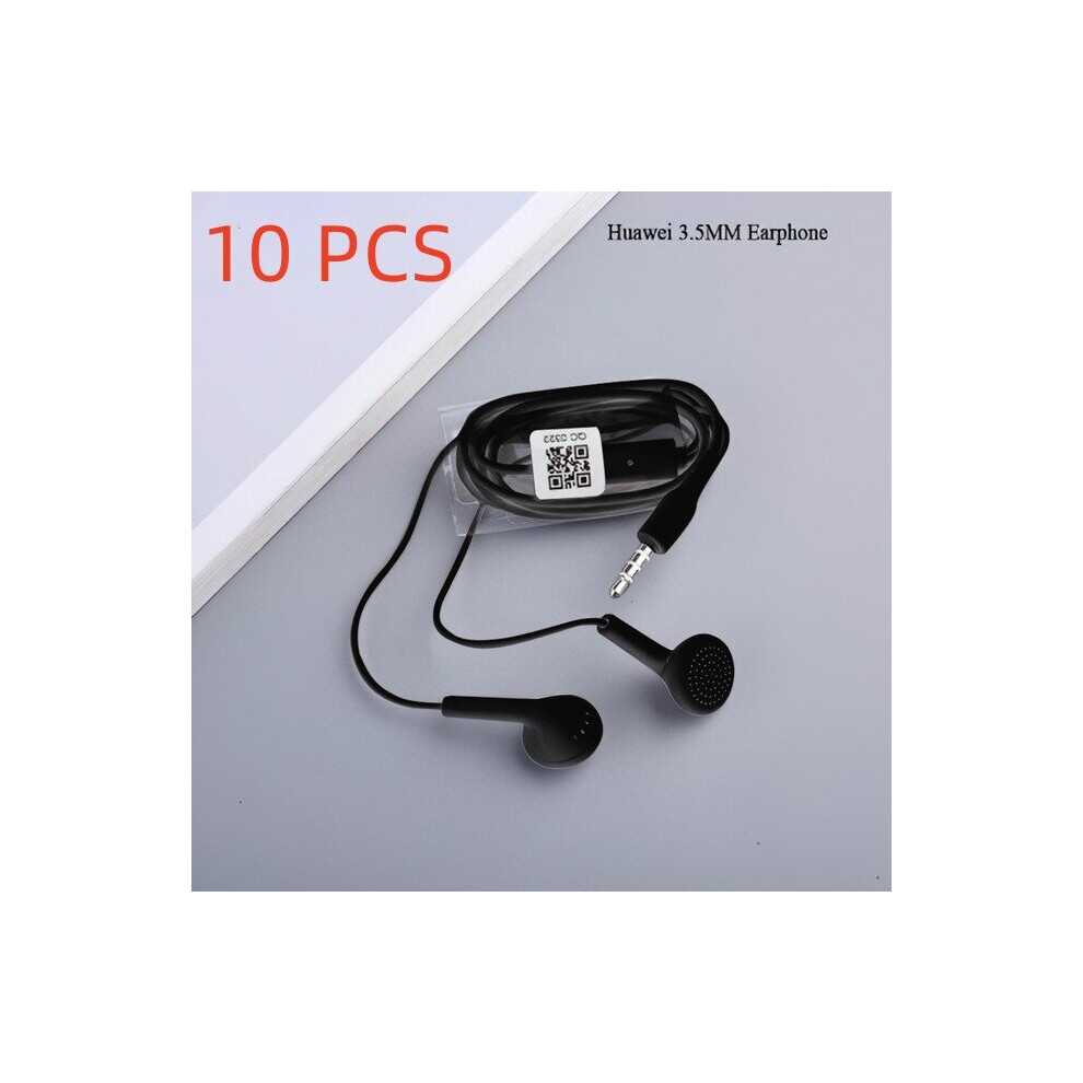 (A-10 Pcs ) 2 Pcs Original 3.5Mm Type-C Wired Earphones Bass Stereo Earbuds Headset Earphone With Mic For Iphone Samsung Xiaomi Huawei Pc Black 4851204982793