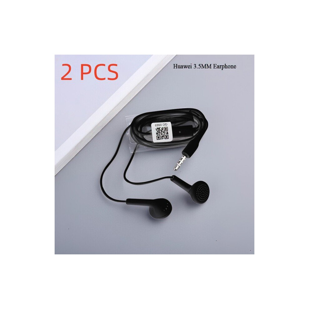 (A-2 Pcs ) 2 Pcs Original 3.5Mm Type-C Wired Earphones Bass Stereo Earbuds Headset Earphone With Mic For Iphone Samsung Xiaomi Huawei Pc Black 4851204982830