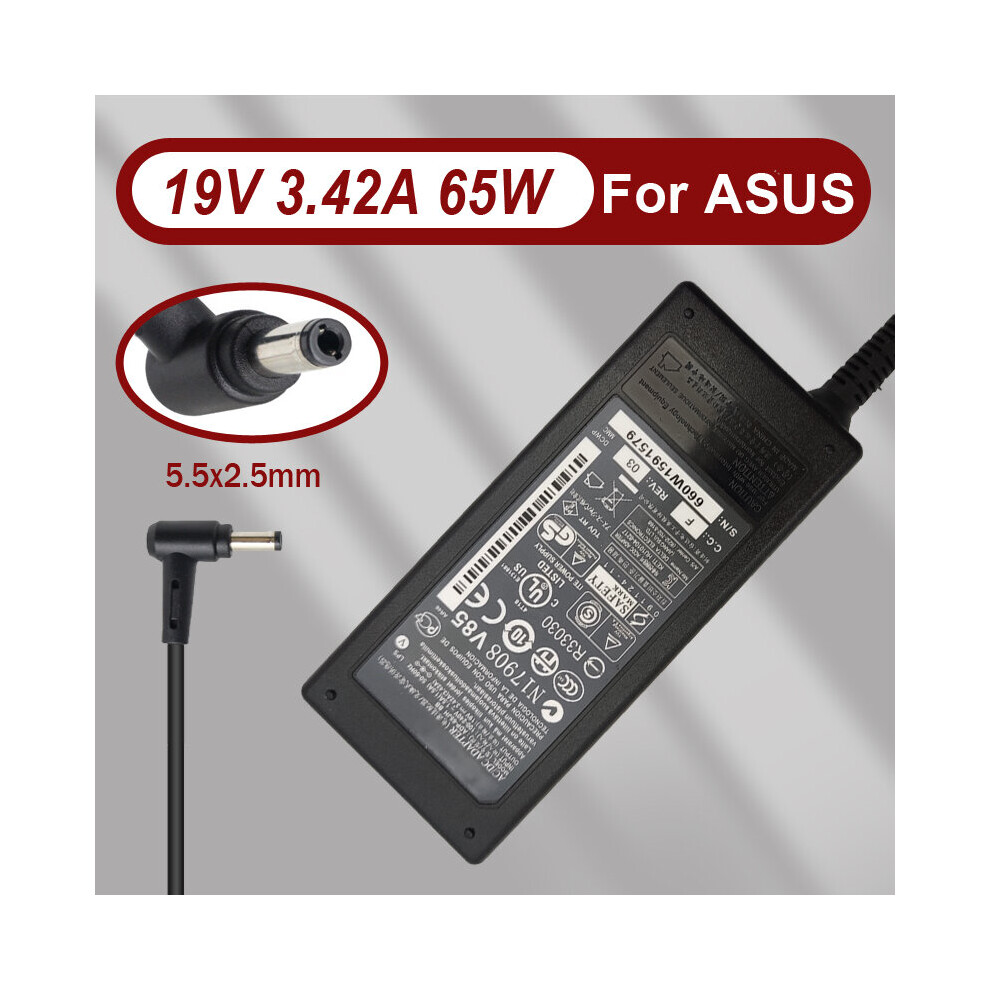 (A-) 19V 3.42A 65W 5.5X2.5mm Adp-65Jh Bb Charger Laptop For Asus 65Jh Bb Exa0703yh Pa-1650-66 Sadp-65Nb Ab A550v/ A450v/C A53s 4855672927522