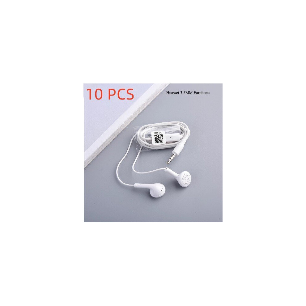 (A-10 Pcs ) 2 Pcs Original 3.5Mm Type-C Wired Earphones Bass Stereo Earbuds Headset Earphone With Mic For Iphone Samsung Xiaomi Huawei Pc White 4851204982823
