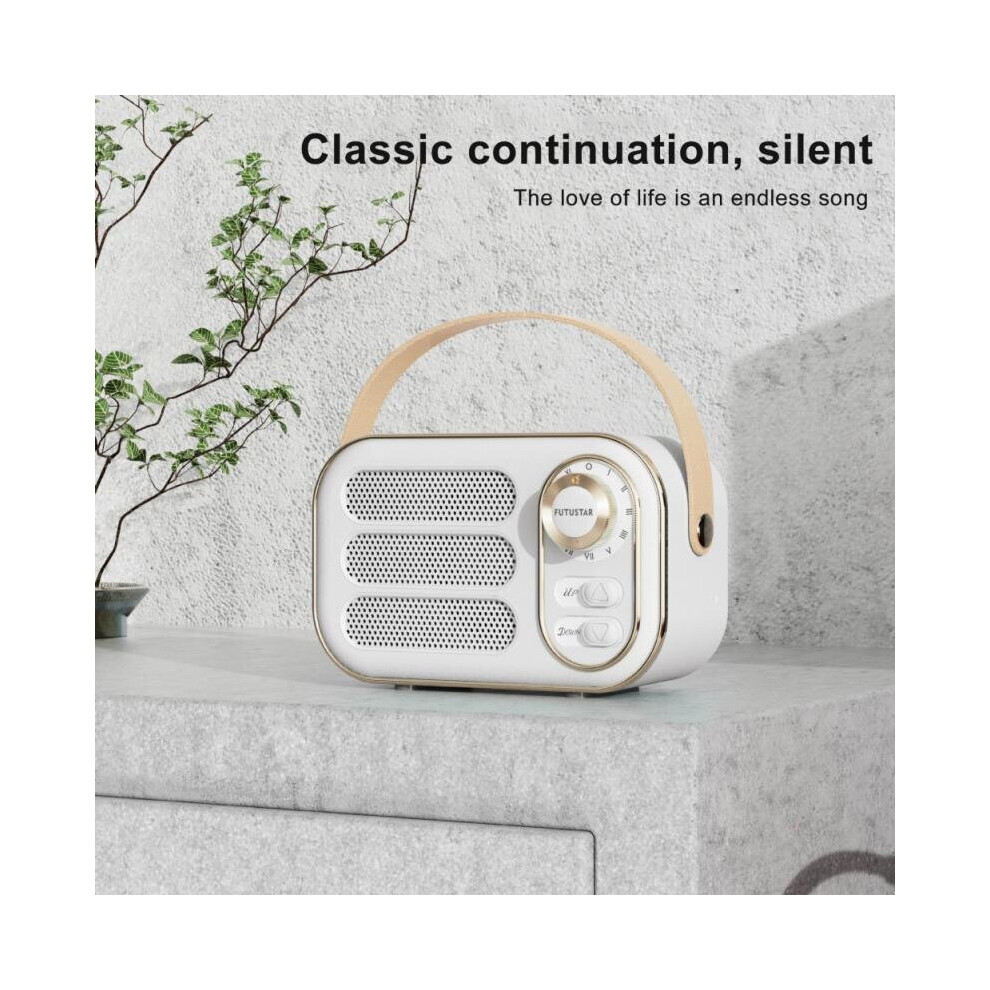 (A-) Mini Retro Speaker Bluetooth Speakers Dw13 Classical Retro Audio Music Player Sound Stereo Portable Travel Music Player As Gift White 4854472221199