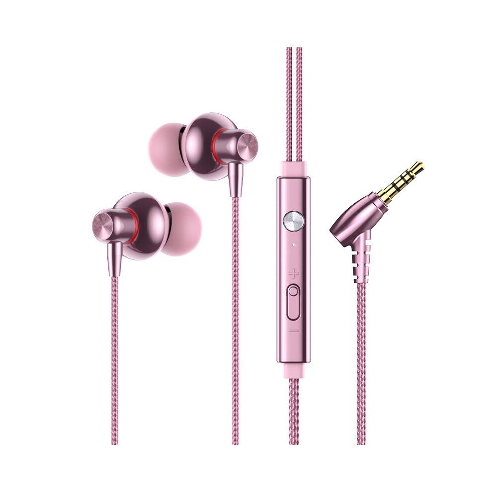 (A-N730 3.5Mm) N720 3.5Mm Wired Earphonestype-C Headphones Wired Hifi Bass Stereo Noice Cancelling Earbuds Sport Running Music Headset With Mic Pink 4853106760509