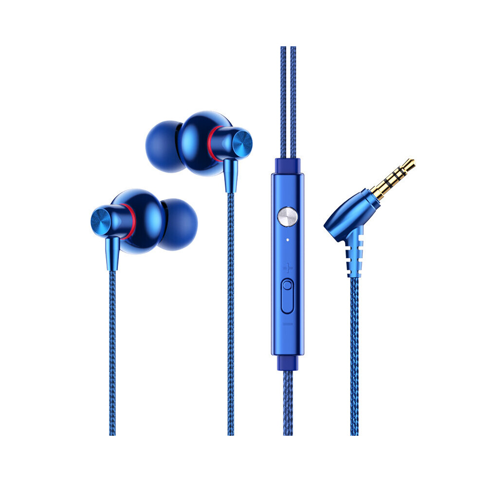 (A-N730 3.5Mm) N720 3.5Mm Wired Earphonestype-C Headphones Wired Hifi Bass Stereo Noice Cancelling Earbuds Sport Running Music Headset With Mic Blue 4853106760486