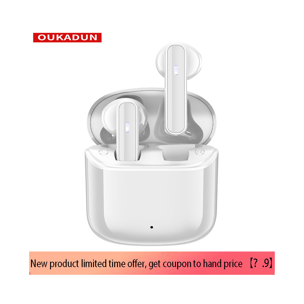 (A-) Tws Headphones Wireless Bluetooth 5.1 Headphones Waterproof Sports Headphones Noise Cancelling Earbuds With Mic White 4851204929996