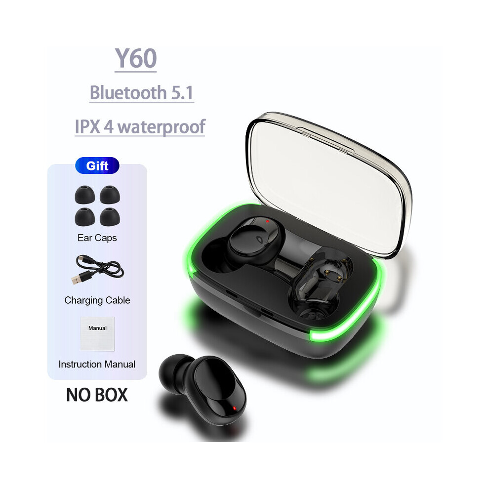 (A-Y60 No Box) Air Tws Wireless Headphones With Mic Fone Bluetooth Earphones Sport Earbuds Gaming Headset For Apple Iphone Xiaomi Huawei 4851205055908
