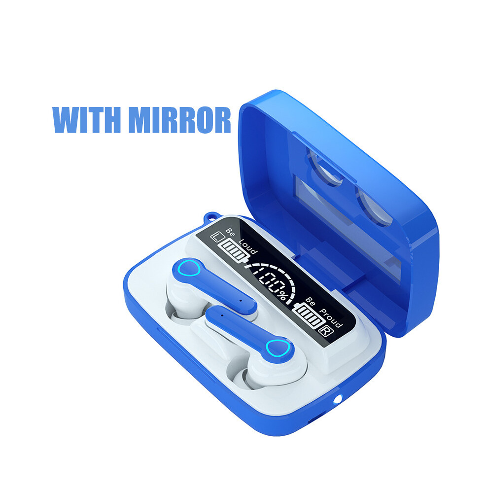 (A-Ej-M9-19) Tws Sports Wireless Headphones With Mic Ipx5 Waterproof Led Display 9D Stereo Tooth 5.1 Earbuds Headsets For Phone Blue 4851204922980