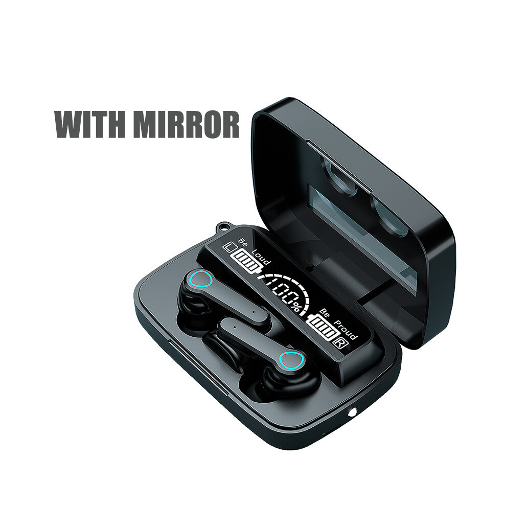 (A-Ej-M9-19) Tws Sports Wireless Headphones With Mic Ipx5 Waterproof Led Display 9D Stereo Bluetooth 5.1 Earbuds Headsets For Phone Black 4851204922966
