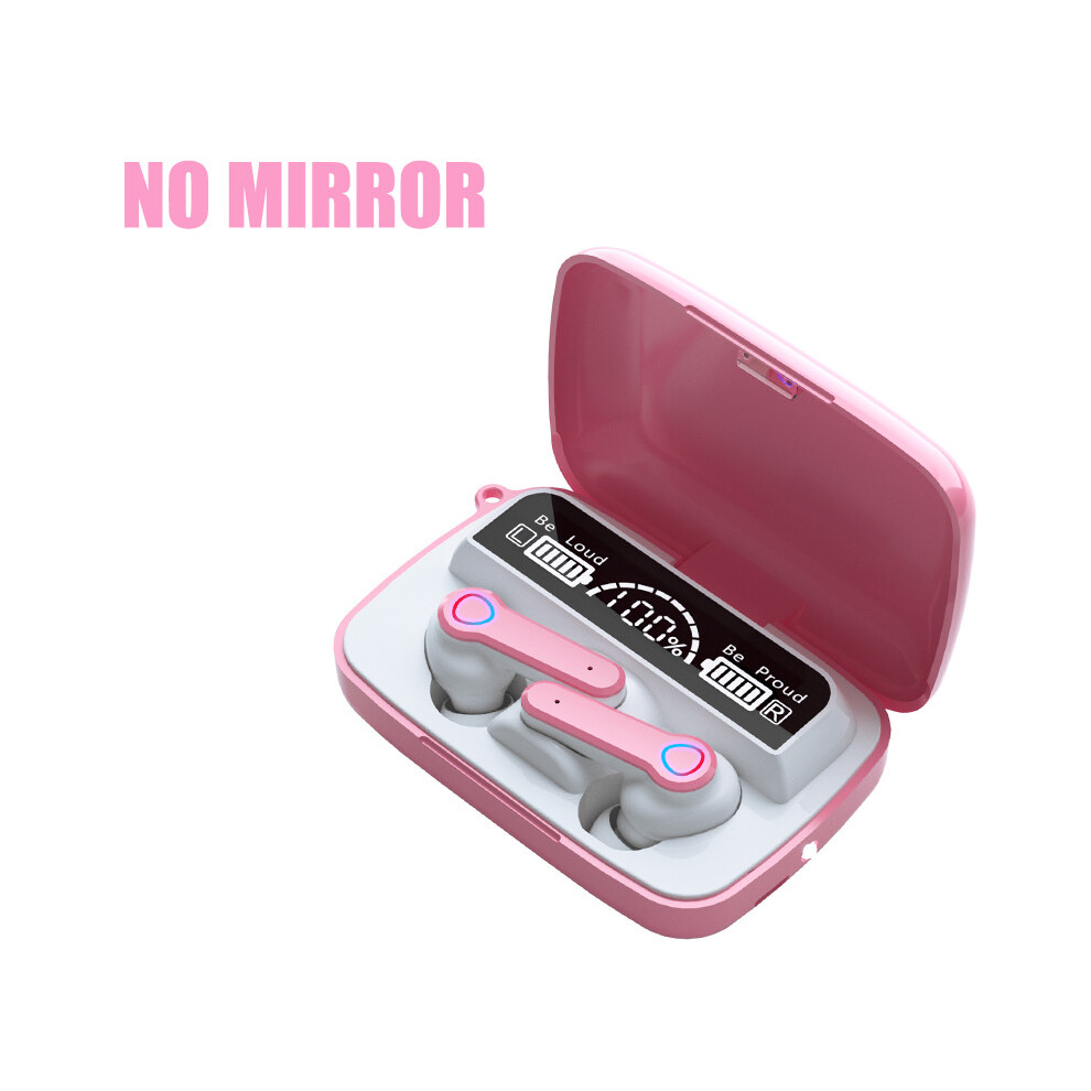 (A-Ej-M19) Tws Sports Wireless Headphones With Mic Ipx5 Waterproof Led Display 9D Stereo Bluetooth 5.1 Earbuds Headsets For Phone Pink 4851204922997