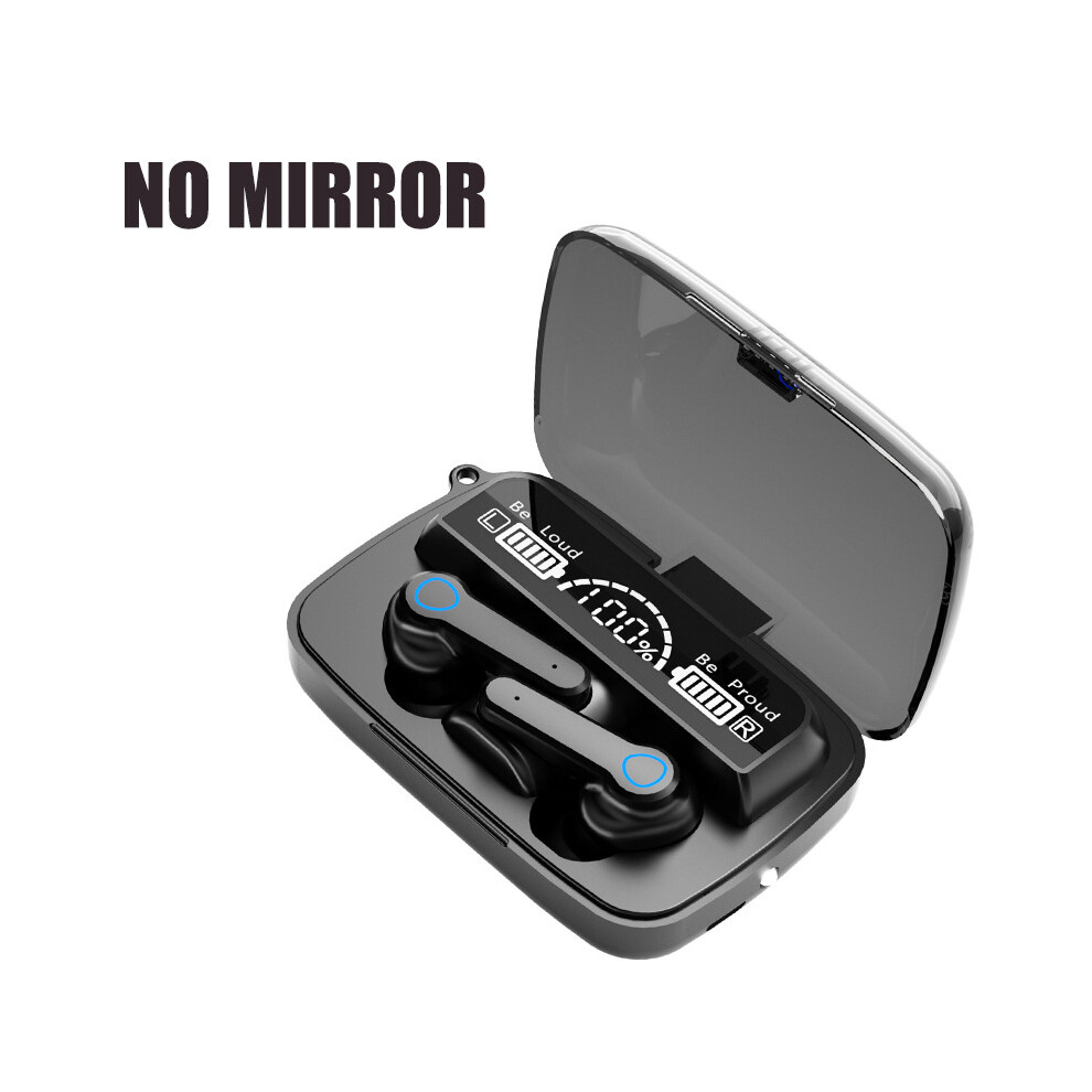 (A-Ej-M19) Tws Sports Wireless Headphones With Mic Ipx5 Waterproof Led Display 9D Stereo Bluetooth 5.1 Earbuds Headsets For Phone Black 4851204922942