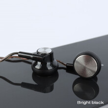 (a-Black No Mic) JCALLY EP01 Flat Head Earphone Vocals Earbuds Wired Control Headset with OFC 3.5mm cable high-definition sound quality