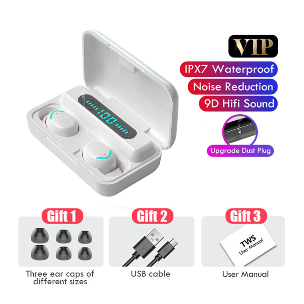 (A-D) Tws Bluetooth 5.0 Earphone 2200Mah Charging Box Wireless Headphones With Microphone 9D Hifi Stereo Sports Earbuds Gaming Headset 4851204959580