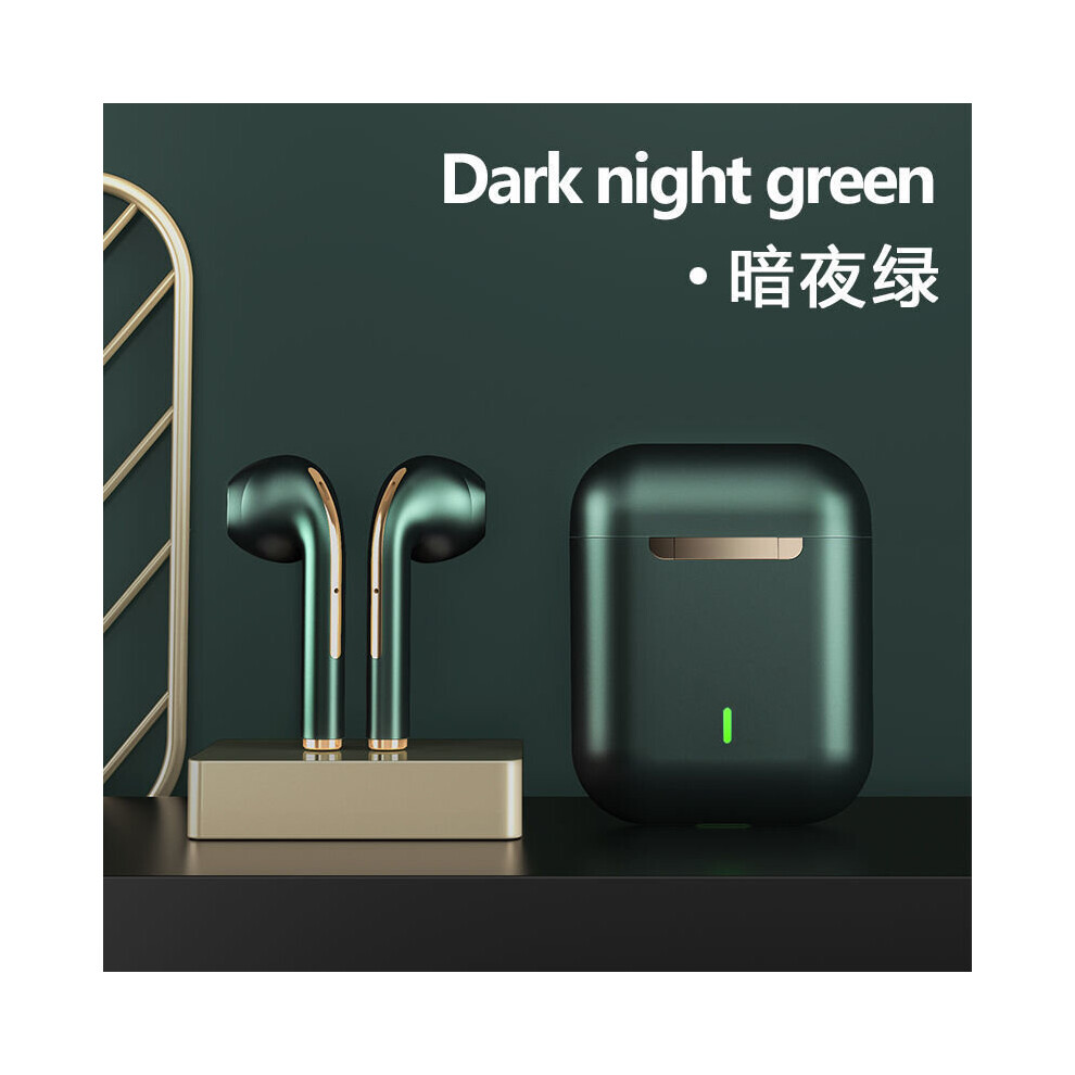 (A-) J18 Tws Bluetooth Headphones In Ear Buds Wireless Earphones With Microphone Waterproof Gaming Headset For Mobile Phone Earbuds Green 4851205001127